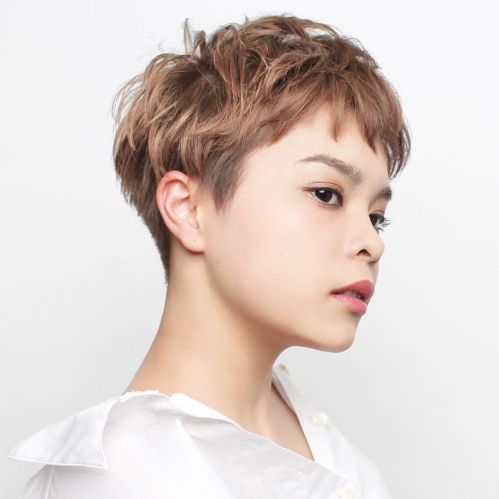 Short Shaggy Choppy Pixie Cut