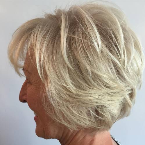 Over Short Hairstyle With Bangs