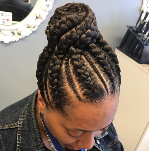 Black Braided Updo