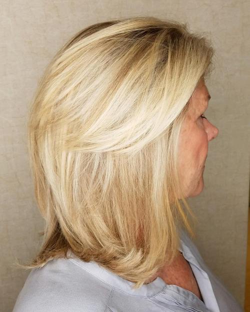 Blonde Hair With Long Fringe