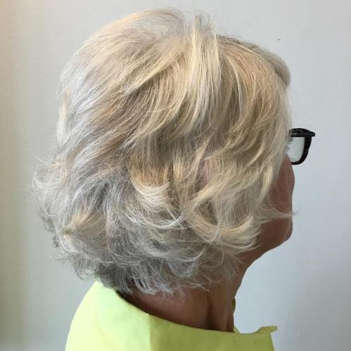 Over Short Layered Hairstyle