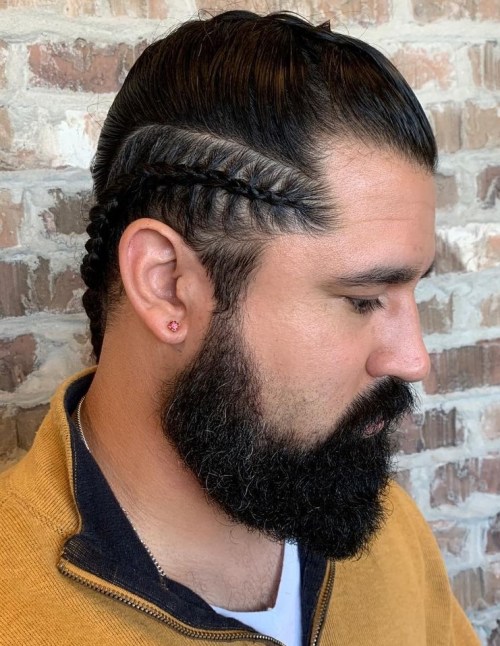 Men's Style with Braided Sides