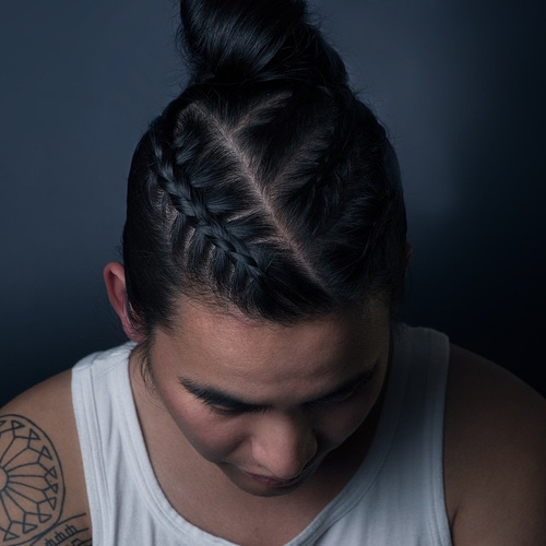 Braid and Bun for Men