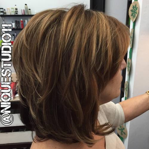 Medium Layered Hairstyle