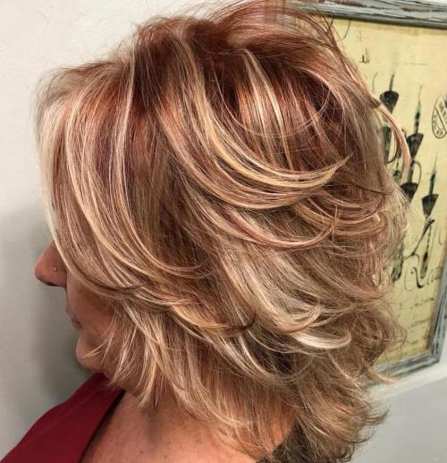 Over 50 Medium Hairstyle With Angled Layers
