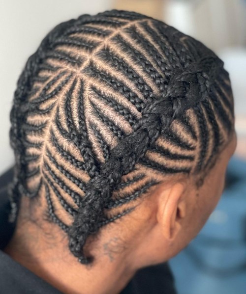 Fishbone Braid Style for Men