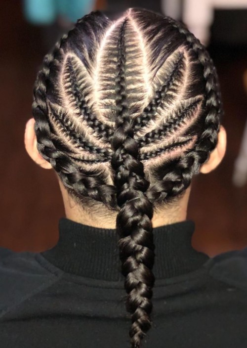 Weed Braids Design for Men