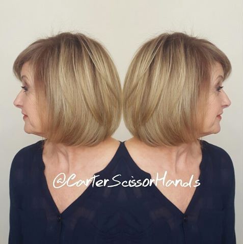 Over 50 Bob With Bangs