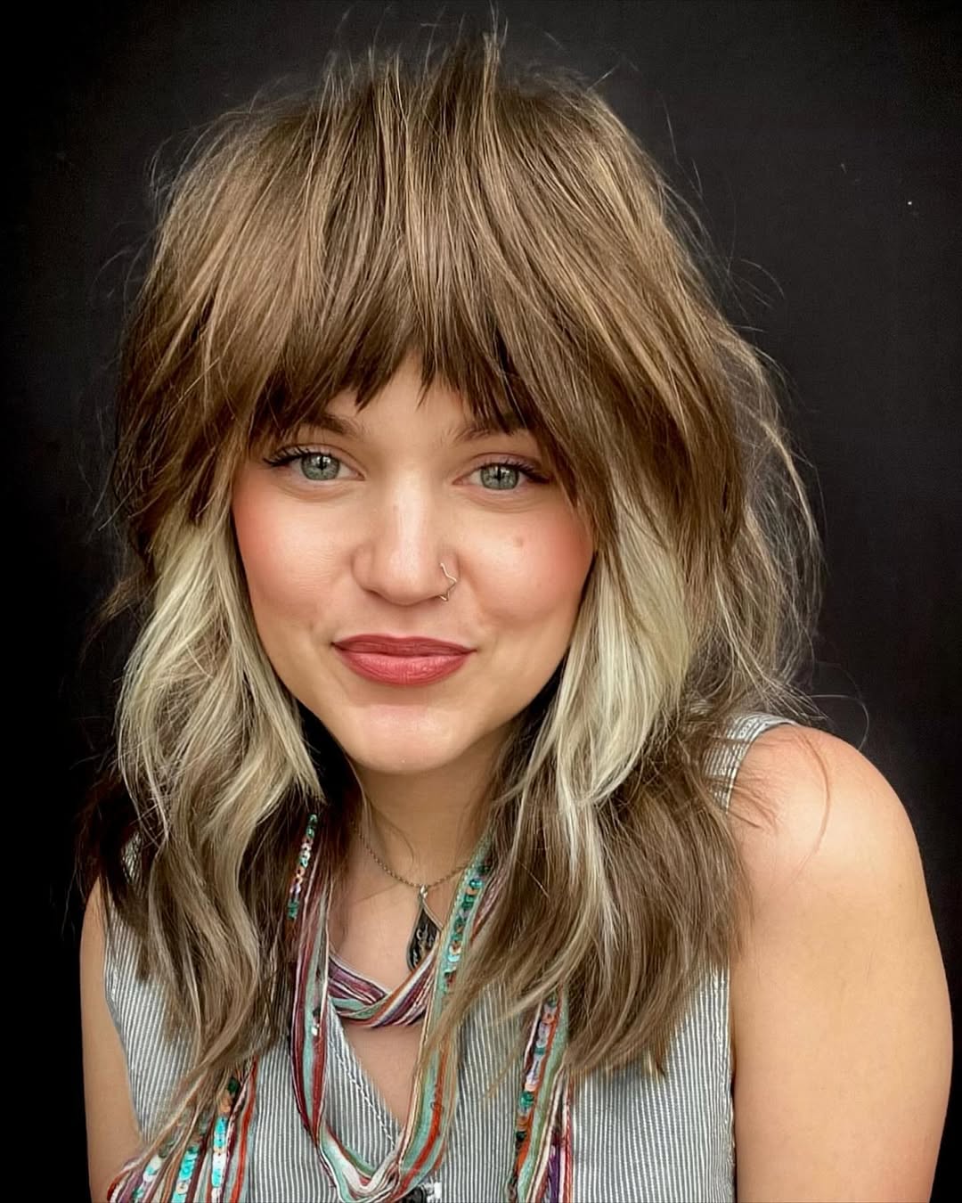 Laid-Back Messy Shag Hairstyle