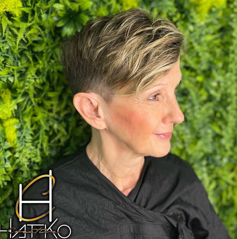 Fine Hair Choppy Undercut Pixie