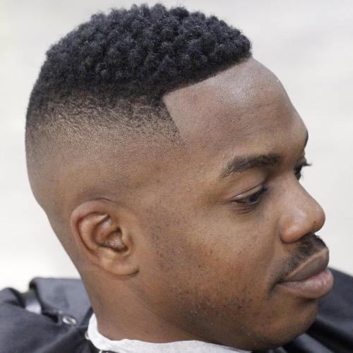 High Skin Fade With Afro Top